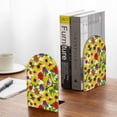 thumbnail image 5 of KLL Tiger Swallowtail On Flowers Print Wood Book Ends for Shelves,1 Pair Wood Bookends Book Holder Stand Decorative, Book Stoppers for Heavy Duty Books CD File Video Games, 5 of 8