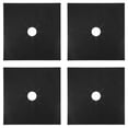 thumbnail image 3 of WHAMVOX  4 Pcs Gas Stove Gap Cover Heat Resistant Burner Covers Silver, 3 of 8