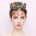 thumbnail image 5 of Corona de boda para novia, tiara de princesa con diamantes de imitación para mujer, corona de reina de graduación, corona de boda nupcial, 5 of 5
