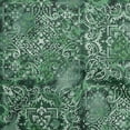 thumbnail image 1 of oneOone Rayon Dark Green Fabric Asian Sewing Material Print Fabric By The Yard 56 Inch Wide, 1 of 4