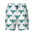 thumbnail image 5 of Rocae Cartoon Shark for Men's Swim Trunks Quick Dry With Two Side Pockets and One Lined Patch Pocket3X-Large, 5 of 9