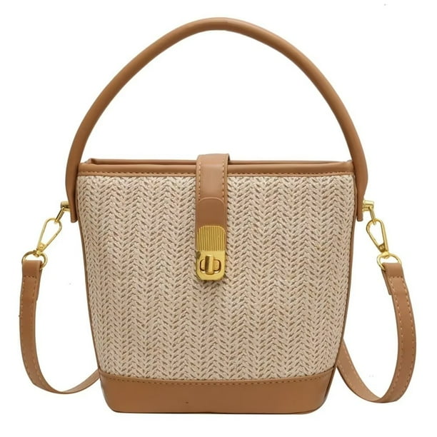 Crossbody Bags Summer Handbags for Women Basic Straw Bag Beach Bag Tote