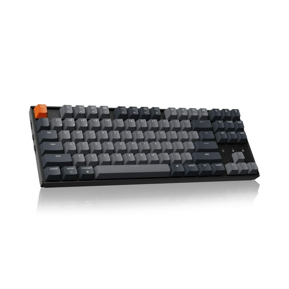 Keychron K8 Tenkeyless Wireless Mechanical Keyboard for Mac, White Backlight, Bluetooth, Multitasking, Type-C Wired Gaming Keyboard for Windows with Gateron G Pro Brown Switch