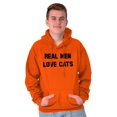 thumbnail image 5 of Real Men Love Cats Funny Pet Owners Hoodie Sweatshirt Women Men Brisco Brands L, 5 of 6