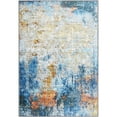 thumbnail image 7 of Yesfashion Carpets Area Rugs Washable 8'*10' Modern Abstract Rug Distressed Rug Bedroom Stain Resistant Thin Home Decor Rug for Home,Blue/Orange Blue Orange 8*10ft, 7 of 7