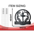 thumbnail image 2 of Ballerina Monogram Custom Metal Wall Art | Indoor Outdoor 12, 2 of 5