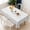 White, variant on Rectangular Tablecloth 60x84 Inch – Waterproof Polyester Printed Table Cover, Wrinkle Resistant, Washable for Kitchen & Dining, Floral Flowers Theme