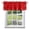 Red, variant on Graduats Grad Window Valance for Kitchen, Sage Green Red Background Rod Pocket Short Curtains for Bathroom Bedroom Small Windows, Light Filtering Decorative Valances, 42 x 12 Inches