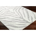 thumbnail image 4 of Mark&Day Animal Print Rugs, 8x10 Delonte Modern Shag Zebra Tiger Light Gray/Cream Area Rug, Grey Beige Carpet for Living Room, Bedroom or Kitchen (7'10" x 10'), 4 of 13