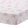 thumbnail image 5 of Lambs & Ivy Coquette Floral Pink Bows Aesthetic 3-Piece Baby Crib Bedding Set, 5 of 9