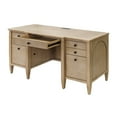 thumbnail image 3 of Modern Wood Credenza Wood Office Desk Writing  Fully Assembled Light Brown, 3 of 14