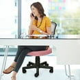 thumbnail image 4 of Costway Armless Office Chair Adjustable Swivel Computer Mesh Desk Chair Pink, 4 of 11