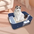 thumbnail image 4 of Bandeja de arena Yuyangstore abierta para gatos resistente a prueba de salpicaduras, 4 of 8