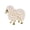 Golden, variant on Zinc Alloy Brooch Imitation Pearls Inlaid Fluffy Sheep Design Pin Cartoon Style 3D Design Brooch Sweaters Coats Accessories