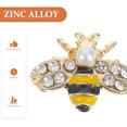 thumbnail image 3 of Minkissy 20Pcs Bee Nail Charm Rhinestone Zinc Alloy 3D Design For Diy Supplies, 3 of 4