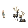 thumbnail image 1 of Figura decorativa de resina con forma de reno y alce de María. Ideal para decorar de oficina, inauguraciones de casas, bodas o vitrinas., 1 of 8