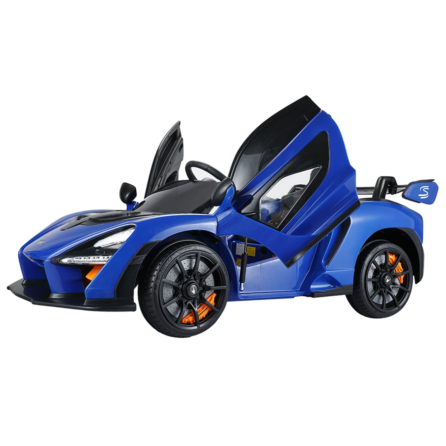 CIPACHO 12 V Kids Electric Ride On Cars, Licensed Mclaren Roadster Battery Powered Sports Car Toy with 2 Speeds, Parent Control, Sound System, Blue CIPACHO 12 V Kids Electric Ride On Cars, Licensed Mclaren Roadster Battery Powered Sports Car Toy with 2 Speeds, Parent Control, Sound System, Blue