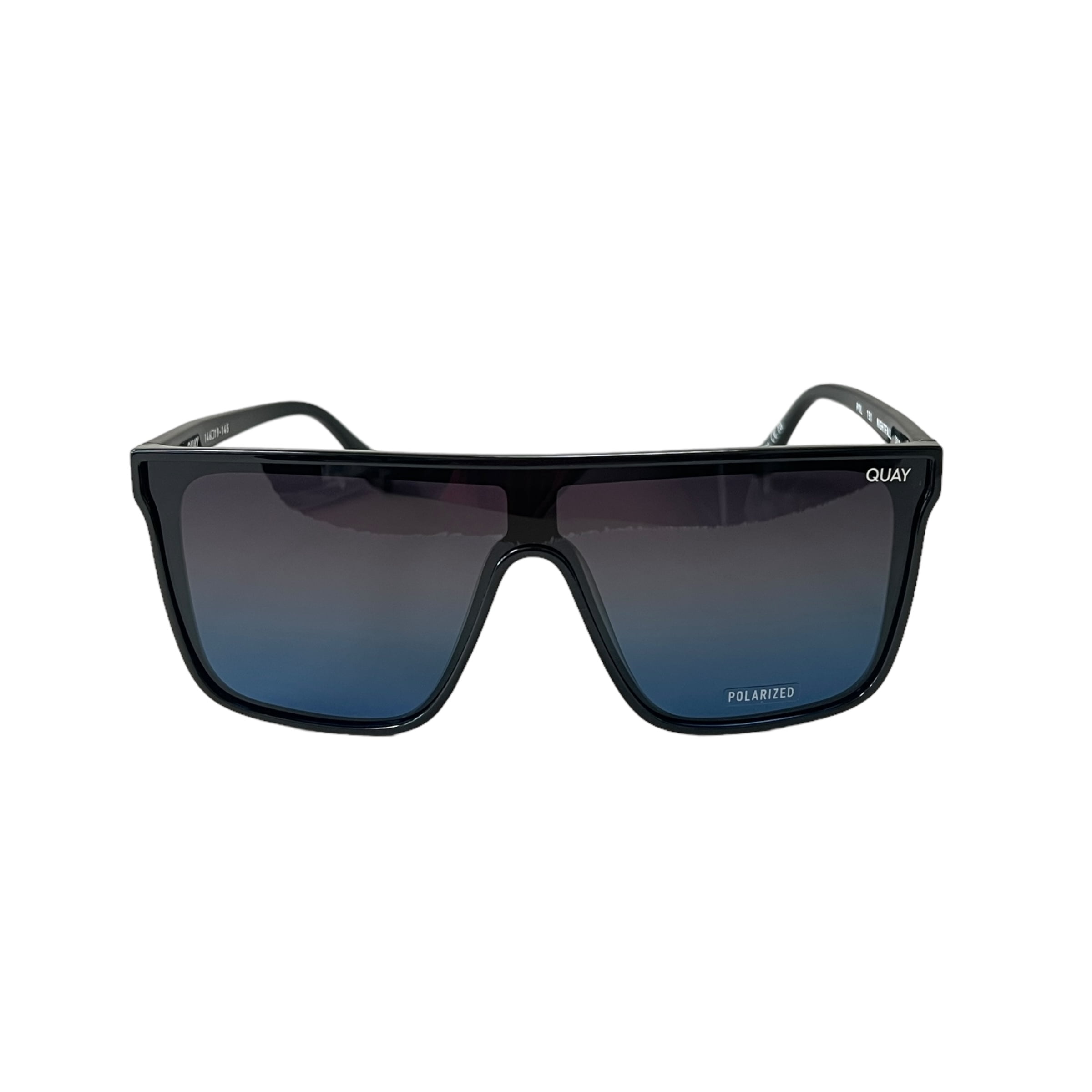 New Quay Australia Nightfall Curve Polarized Black Frame Large Sunglasses Unisex Quay Australia Nightfall Curve Shield | Mercari main image 2