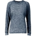 thumbnail image 3 of Holloway Sportswear S Womens Electrify 2.0 Long Sleeve Tee Navy Heather 222724, 3 of 4