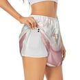 thumbnail image 2 of Disketp Cute Bathtub Print Women's Shorts Workout Shorts for Athletic Gym Running Shorts with Phone Pockets Medium, 2 of 8