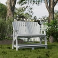 thumbnail image 2 of Wildridge Heritage Double High Adirondack, Light Gray - All-Weather Recycled Plastic Furniture for Patio, Deck, Lawn, 2 of 4