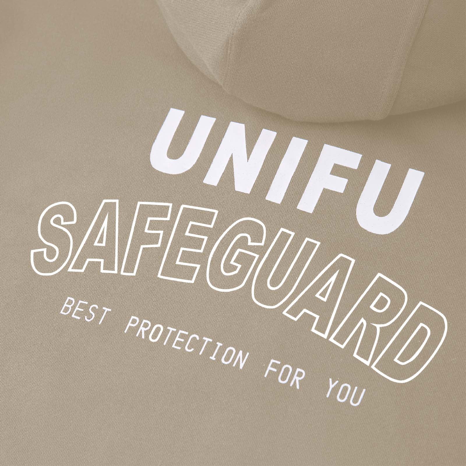 UNIFU FR Hooded Pullover Shirts Flame Resistant 12OZ Heavyweight Men’s 100% C Long Sleeve Welding Sweatshirt NFPA2112/CAT2