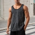 thumbnail image 2 of Krdevn Men's Mesh Hole Workout Tank Top for Breathable Sleeveless Gym Vest Athletic Performance Running Training,Tank Tops Men,L, 2 of 4