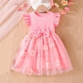 thumbnail image 1 of LOVZFMLL Robe d'Été Décontractée Sans Manches à Col Rond avec Boutons et Poches pour Filles de 2 à 12 Ans, 1 of 9