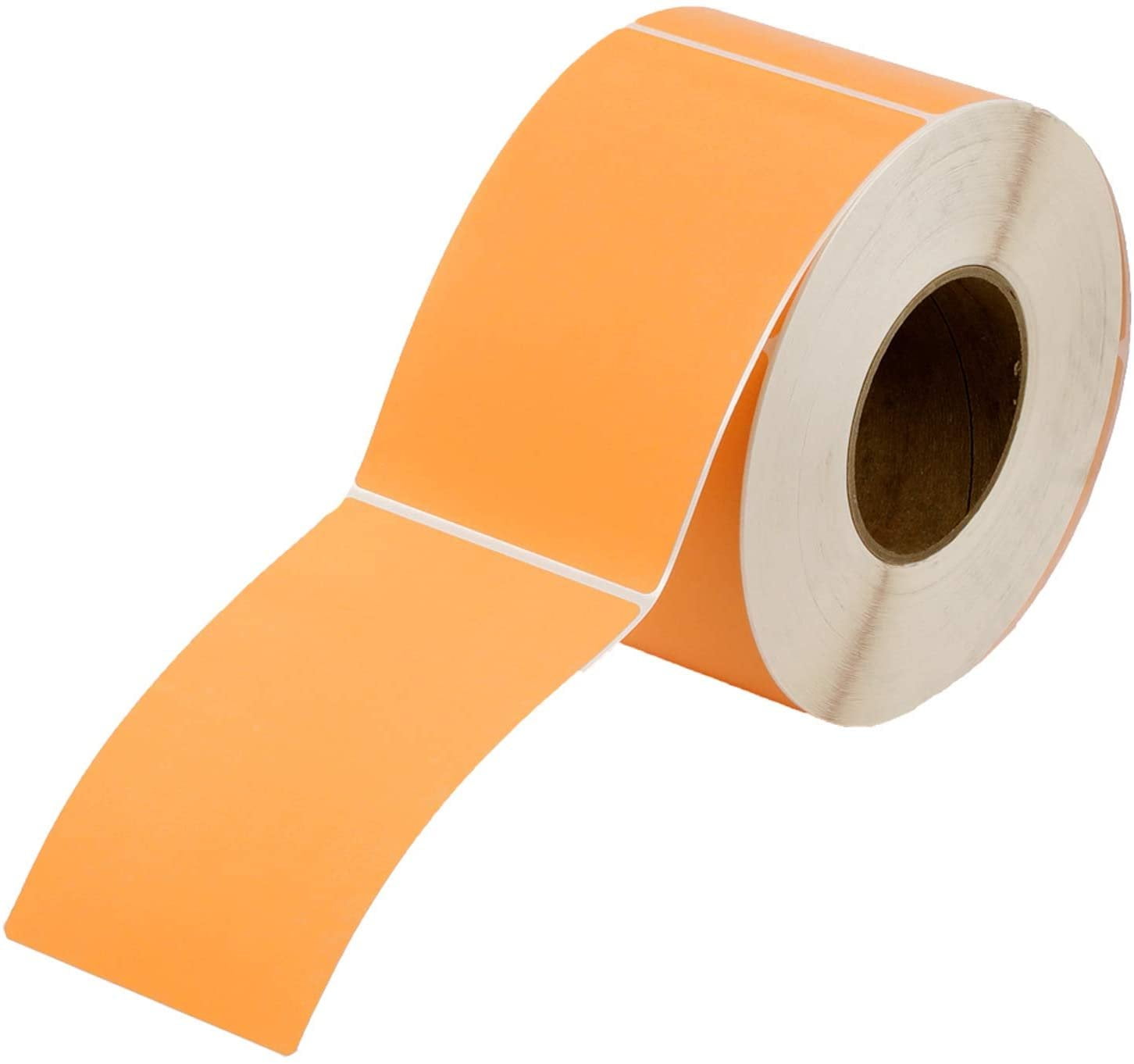 AMZ Supply Fluorescent Orange Fluorescent Orange Thermal Transfer Labels 4x6 Thermal Shipping Label with 3