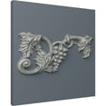 thumbnail image 5 of Ekena Millwork 8 5/8"W x 4 3/8"H x 3/4"P Small Grape and Leaf Onlay, Right, 5 of 6