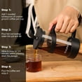 thumbnail image 5 of Small French Press 12oz Light-weight Durable High Borosilicate Carafe/Tea Maker Single Serve Coffee Press Frothed Brewer, 5 of 8