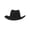 Black, variant on Glitter Sequin Trim Cowboy Hat - Light Pink