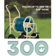 thumbnail image 6 of FDW Garden Hose Reel Cart, Water Hose Cart with 4 Wheels, Hold Up to 300 ft of 5/8’’ Hose,Tan, 6 of 8