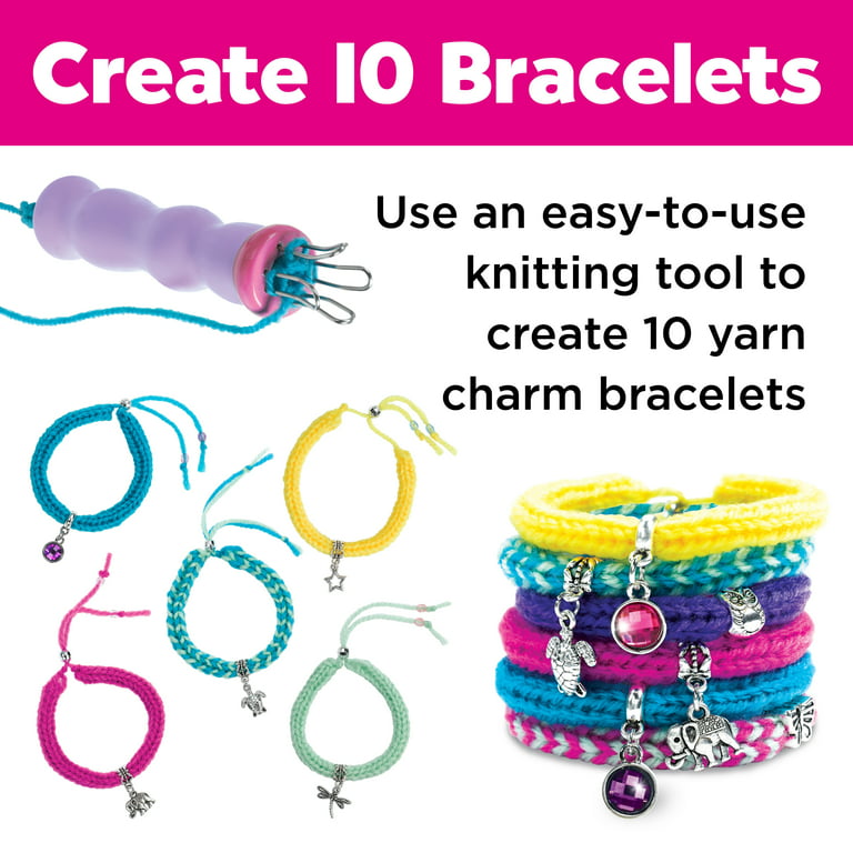 Valentine Heart Charm Bracelet Craft Kit - Makes 12