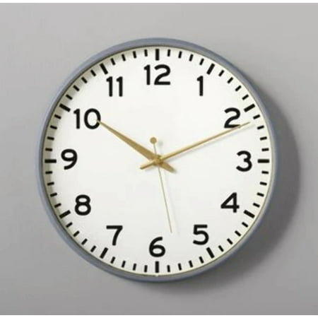 14 Round Decorative Wall Clock - Gray - Hearth