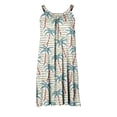 thumbnail image 4 of Vestido de verano para mujer, estampado, sin mangas, con escote redondo, sexy, informal, fluido, para la playa OAVQHLG3B Store  lin121212, 4 of 4
