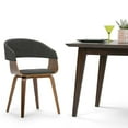 thumbnail image 6 of Simpli Home Lowell Bentwood Dining Chair with Light Wood in Acid Green Linen Look Fabric, 6 of 14