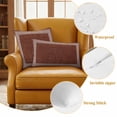 thumbnail image 6 of Coffee Brown Retro Greek Key Outdoor Pillow Covers 20x12 Set of 2,Waterproof Patio Throw Pillowcase Protectors,Geometric Greece Ancient Farmhouse Lumbar Decorative Couch Pillow Shams Cushion Covers, 6 of 8