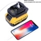 thumbnail image 5 of DM18M Adaptador de Batería con Toma de Carga USB para Batería de Litio de 20V y Milwaukee de 18V M18 Convertida en Batería Makita de 18V BL1830 BL1840 BL1850 (Solo Adaptador), 5 of 15