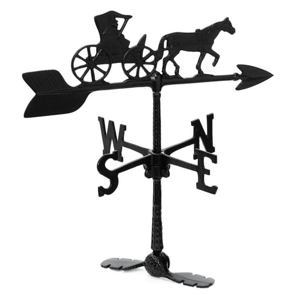 Klassen Bronze Girouette en Aluminium Médecin de Campagne, Noir