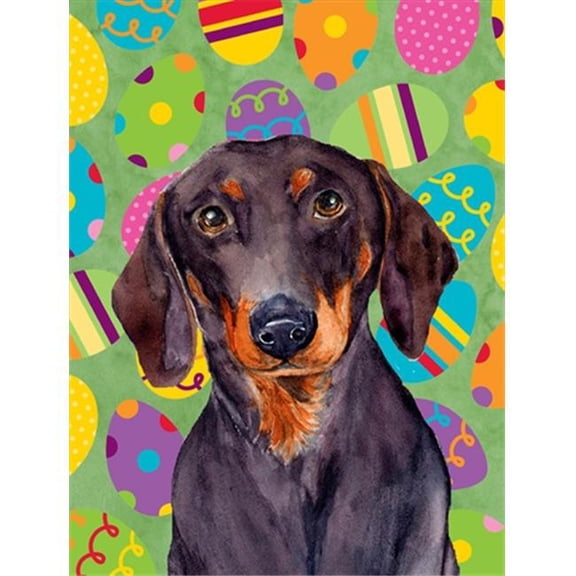 11 x 15 in. Dachshund Easter Eggtravaganza Garden Size Flag