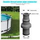 thumbnail image 4 of Adaptador de conector de manguera de piscina 1.25in & 1.5in | Accesorio de repuesto en forma de T de 32/38 mm con junta tórica de goma | Junta de tubería de PVC resistente a fugas | Pieza de, 4 of 8