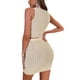 thumbnail image 4 of SAYOO Traje de verano de dos piezas para mujeres, chaleco de costura + vestido de cintura alta SAYOO  moda, 4 of 6