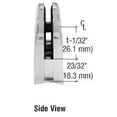 thumbnail image 4 of CRL Z312BS Brushed Stainless Z-Series Round Type 2" Radius Base Stainless Steel Clamp for 1/2" Glass, 4 of 6