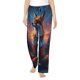 thumbnail image 1 of Fotbe Starry Sky Meditating Fox Pantalones de Pijama para Mujer, Pantalones de Dormir, Pantalones Pj con Cordón y Bolsillos-Medium, 1 of 6