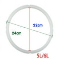 thumbnail image 2 of LNGOOR Kitchen Gadgets Electric Pressure Cooker Silicone Sealing Replacement Ring 5-6L 22*24Cm Kitchen Utensils Set Cooking Utensils Clear 17*5*5 Clear, 2 of 7