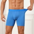 thumbnail image 7 of DARING DIVA Men's Elastic Waistband Soft Mid-Waisted Solid Underwear 36 Blue, 7 of 7