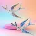thumbnail image 6 of Artistic Swallow Bird Brooch Accessory Zinc Alloy Vibrant Enamel Finish Rhinestones Decorated Pin Accessory, 6 of 9