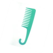 Vocoste 1 Pc Translucent Large Bend Wide Tooth Comb for Curly Thin Hair Plastic Green