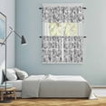 thumbnail image 6 of Gray Oceans Starfish Kitchen Curtains Valances and Tiers Set of 3 Shell Marine Life Nautical Modern Style Retro Tier Curtains and Valance with Rod Pocket for Small Windows, 27.5"x36", 6 of 9